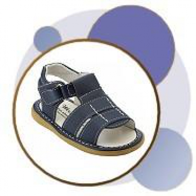 Sandalar m/opinni tá-Navy bláir image