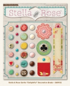 Stella & Rose Gertie Decorative Brads-Delightful image