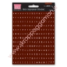 Mini Alpha Sticker Chocolate Cake image