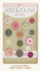 Lost & Found 2 Buttons, Blush/Better image