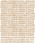 Romantique Typography Alphabet image