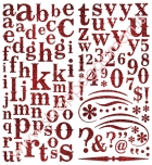 Expressions Glitter Alphabets - Cherry image