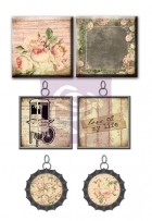 Tea Thyme Vintage Metal Trinkets & Tiles 6/Pkg image