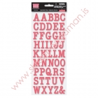 Sprinkle Glaze Alphabet Stickers Raspberry image