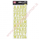 Sprinkle Glaze Alphabet Stickers Kiwi Green image