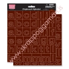 My Little Shoebox-Chipboard stafasett 8x8 Mocha image